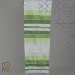 Handmade Traditional Throw Blanket - Green - Sabra & Silk