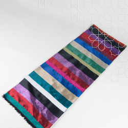 Handmade Traditional Throw Blanket - MultiColor - Sabra