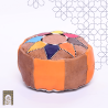 Handmade Genuine Leather Pouf - MultiColour - Rbatia