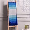 Handmade Traditional Throw Blanket - Blue 2 - Sabra & Silk