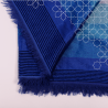 Handmade Traditional Throw Blanket - Blue 2 - Sabra & Silk