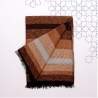 Handmade Traditional Throw Blanket - Brown 2 - Mobra