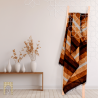 Handmade Traditional Throw Blanket - Brown 2 - Mobra