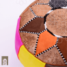 Handmade Genuine Leather Pouf - MultiColor - Rbatia