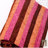 Handmade Traditional Throw Blanket - Brown & Pink & Orange - Mobra