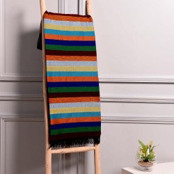 Handmade Traditional Throw Blanket - MultiColor 2 - Mobra