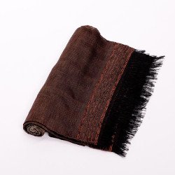 Handmade Traditional Throw Blanket - Black Gold - Sabra