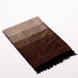 Handmade Traditional Throw Blanket - Black Gold - Sabra