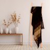 Handmade Traditional Throw Blanket - Black Gold - Sabra