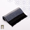 Handmade Traditional Throw Blanket - Blue Black - Sabra