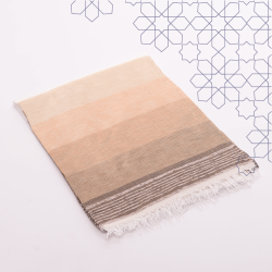 Handmade Traditional Throw Blanket - Cream - Sabra