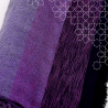 Handmade Traditional Throw Blanket - Purple - Sabra