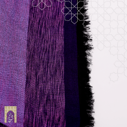 Handmade Traditional Throw Blanket - Purple - Sabra