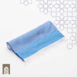 Handmade Traditional Throw Blanket - Sky Blue - Sabra