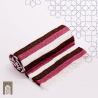 Handmade Traditional Throw Blanket - Pink Brown White - Mobra