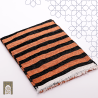 Handmade Traditional Throw Blanket - Black & Orange - Mobra