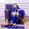 Handmade Traditional Throw Blanket - Blue - Sabra & Silk