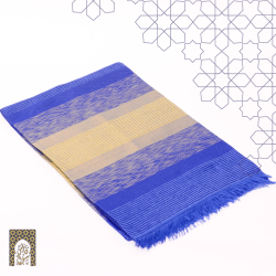 Handmade Traditional Throw Blanket - Blue - Sabra & Silk