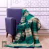 Handmade Traditional Throw Blanket - Green - Sabra