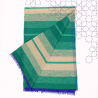 Handmade Traditional Throw Blanket - Green - Sabra