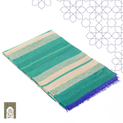 Handmade Traditional Throw Blanket - Green - Sabra