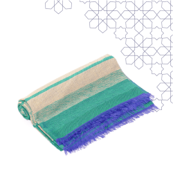 Handmade Traditional Throw Blanket - Green - Sabra