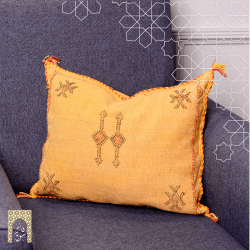 Decorative Handmade Pillow - Orange