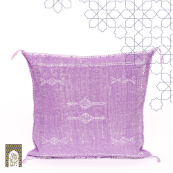 Decorative Handmade Pillow - Purple